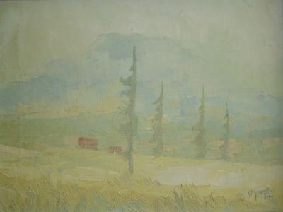 Sample artwork by Gilles Gingras (1932 - 2002), known for painting, sculpture, engraving - View similar artists and auction records